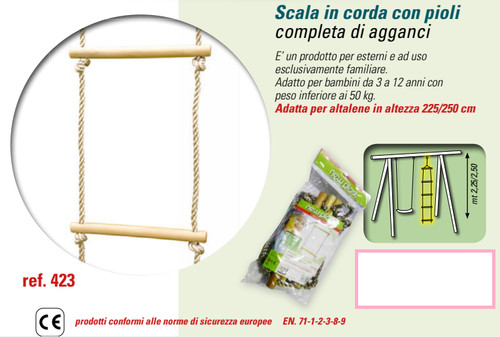 Scala corda con pioli - corda,